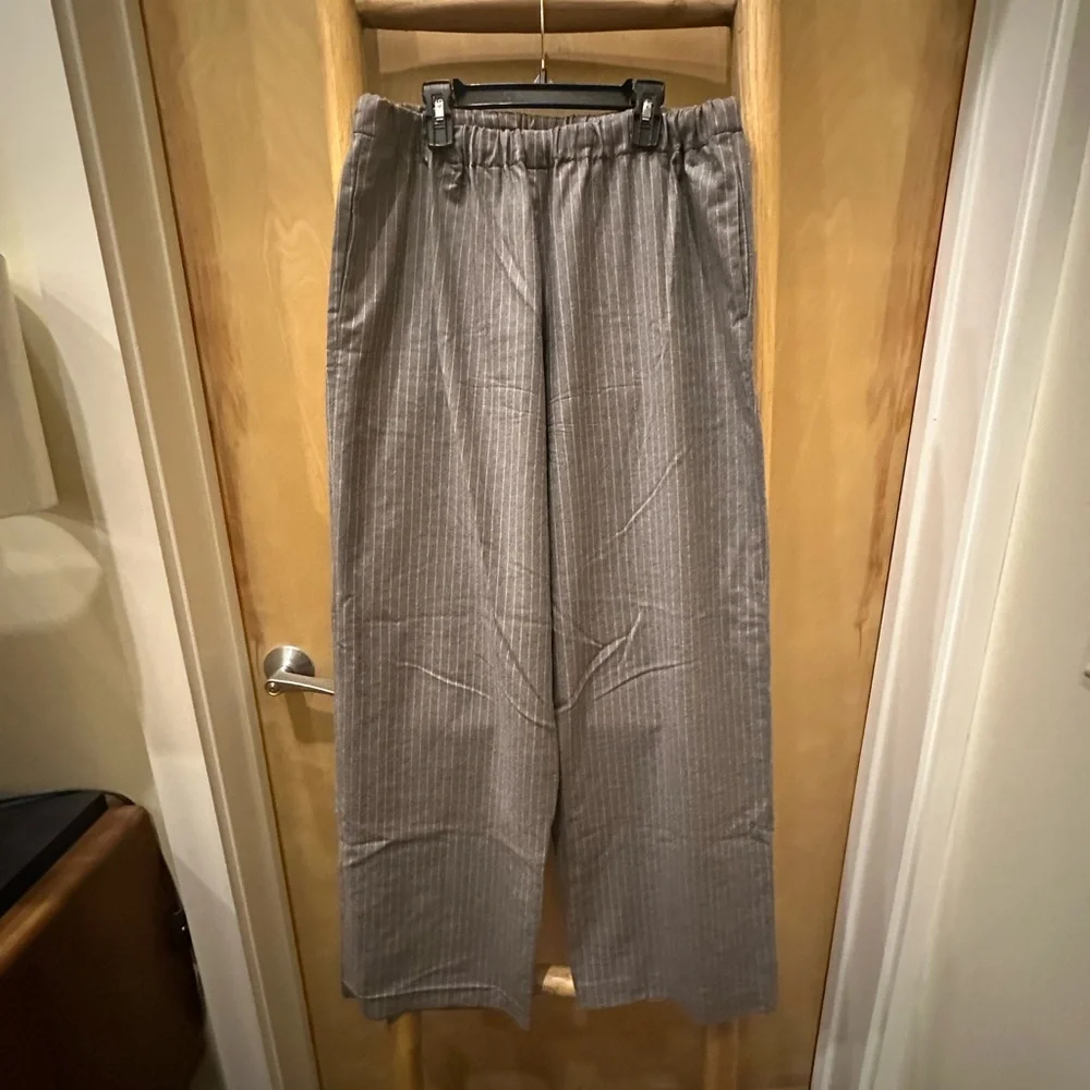 6397 Pinstripe Pull On Pants